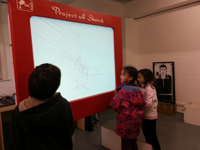 Giant Etch-a-sketch