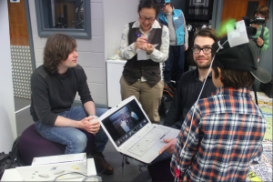 Happy hackathoners photo credit by Mike Nickson